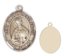Load image into Gallery viewer, St. Edmund of East Anglia Custom Medal - Yellow Gold
