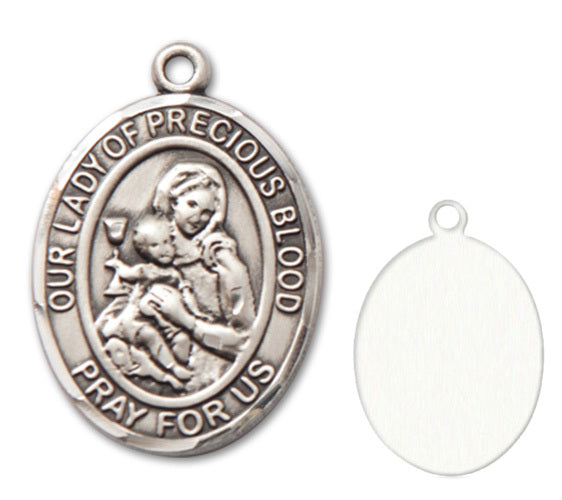 Our Lady of the Precious Blood Custom Medal - Sterling Silver