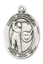 Load image into Gallery viewer, St. Sebastian / Golf Custom Medal - Sterling Silver
