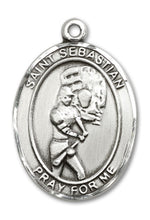 Load image into Gallery viewer, St. Sebastian / Softball Custom Medal - Sterling Silver
