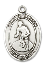 Load image into Gallery viewer, St. Sebastian / Wrestling Custom Medal - Sterling Silver
