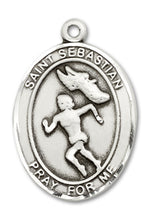 Load image into Gallery viewer, St. Sebastian / Track &amp; Field Custom Medal - Sterling Silver
