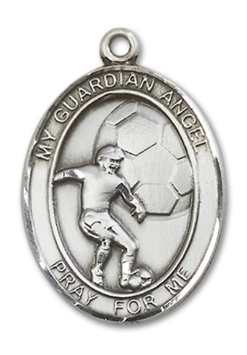 Guardian Angel / Soccer Custom Medal - Sterling Silver