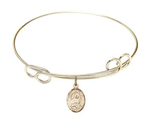 Load image into Gallery viewer, St. Camillus of Lellis Custom Bangle - Gold Filled
