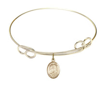 Load image into Gallery viewer, St. Jude Thaddeus Custom Bangle - Gold Filled
