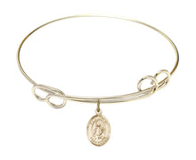 Load image into Gallery viewer, St. Lucia of Syracuse Custom Bangle - Gold Filled
