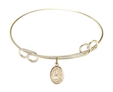 Load image into Gallery viewer, Our Lady of Loretto Custom Bangle - Gold Filled
