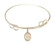 Load image into Gallery viewer, Our Lady, Star of the Sea Custom Bangle - Gold Filled

