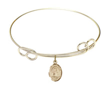 Load image into Gallery viewer, St. Valentine of Rome Custom Bangle - Gold Filled
