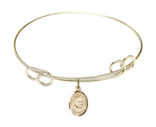 Load image into Gallery viewer, St. Vincent de Paul Custom Bangle - Gold Filled
