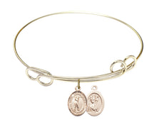 Load image into Gallery viewer, St. Christopher / Golf Custom Bangle - Gold Filled
