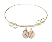 Load image into Gallery viewer, St. Sebastian / Rugby Custom Bangle - Gold Filled
