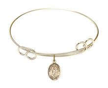 Load image into Gallery viewer, Our Lady of Knock Custom Bangle - Gold Filled
