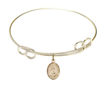 Load image into Gallery viewer, St. Bede the Venerable Custom Bangle - Gold Filled
