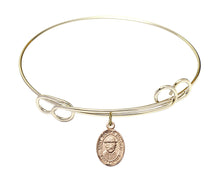 Load image into Gallery viewer, St. Damien of Molokai Custom Bangle - Gold Filled
