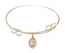 Load image into Gallery viewer, Our Lady of Czestochowa Custom Bangle - Gold Filled
