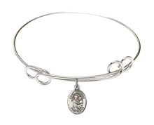 Load image into Gallery viewer, St. Anthony Custom Bangle - Silver
