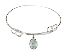Load image into Gallery viewer, St. Christopher Custom Bangle - Silver
