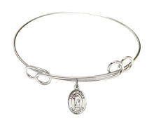 Load image into Gallery viewer, St. Stephen Martyr Custom Bangle - Silver

