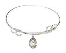Load image into Gallery viewer, St. Thomas the Apostle Custom Bangle - Silver
