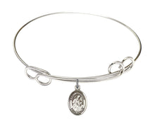 Load image into Gallery viewer, St. Ambrose Custom Bangle - Silver
