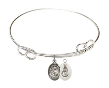Load image into Gallery viewer, Our Lady of Mount Carmel Custom Bangle - Silver
