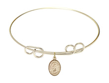Load image into Gallery viewer, St. John the Baptist Custom Bangle - Gold Filled
