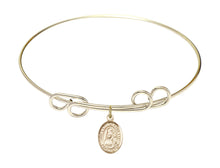 Load image into Gallery viewer, Our Lady of Loretto Custom Bangle - Gold Filled

