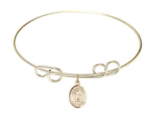 Load image into Gallery viewer, St. Stephen Martyr Custom Bangle - Gold Filled
