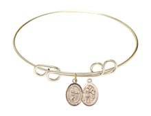 Load image into Gallery viewer, St. Sebastian / Tennis Custom Bangle - Gold Filled
