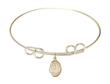 Load image into Gallery viewer, Our Lady of Fatima Custom Bangle - Gold Filled
