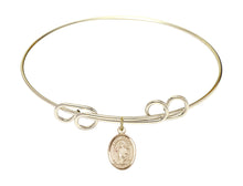 Load image into Gallery viewer, St. Aedan of Ferns Custom Bangle - Gold Filled
