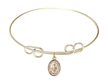 Load image into Gallery viewer, St. Simon the Apostle Custom Bangle - Gold Filled
