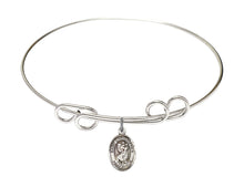 Load image into Gallery viewer, St. Christopher Custom Bangle - Silver
