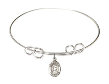Load image into Gallery viewer, St. Elizabeth of Hungary Custom Bangle - Silver
