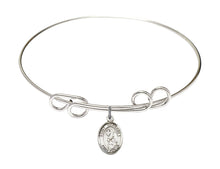 Load image into Gallery viewer, St. Margaret Mary Alacoque Custom Bangle - Silver
