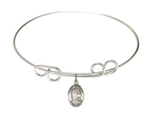Load image into Gallery viewer, St. Raphael the Archangel Custom Bangle - Silver

