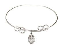 Load image into Gallery viewer, St. Stephen Martyr Custom Bangle - Silver
