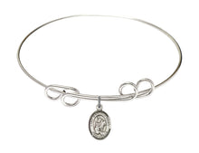 Load image into Gallery viewer, St. Martin of Tours Custom Bangle - Silver
