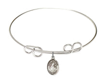 Load image into Gallery viewer, St. Gertrude of Nivelles Custom Bangle - Silver
