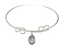 Load image into Gallery viewer, St. Aedan of Ferns Custom Bangle - Silver
