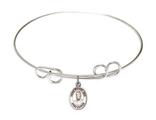 Load image into Gallery viewer, Blessed Miguel Pro Custom Bangle - Silver
