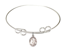 Load image into Gallery viewer, St. Margaret Mary Alacoque Custom Bangle - Silver
