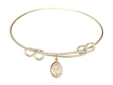 Load image into Gallery viewer, St. Philomena Custom Bangle - Gold Filled
