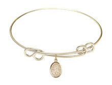 Load image into Gallery viewer, Our Lady of Perpetual Help Custom Bangle - Gold Filled
