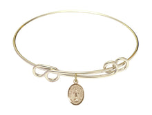 Load image into Gallery viewer, Our Lady of All Nations Custom Bangle - Gold Filled

