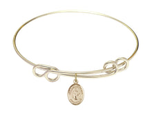 Load image into Gallery viewer, Our Lady of Mercy Custom Bangle - Gold Filled
