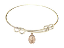 Load image into Gallery viewer, Our Lady of the Undoer of Knots Custom Bangle - Gold Filled
