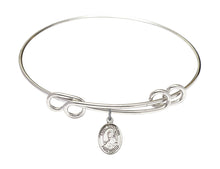 Load image into Gallery viewer, St. Benjamin Custom Bangle - Silver
