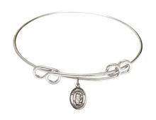 Load image into Gallery viewer, St. Hubert of Liege Custom Bangle - Silver
